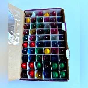 Vintage Multicolor Christmas Bulbs 1988